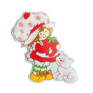 Vintage Rare American Greetings Strawberry Shortcake and Custard Puffy Magnet
